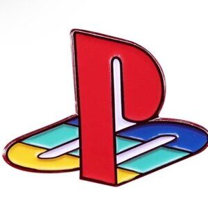 PS1 Logo Enamel Pin Retro Electronic Game Console Gamers Nostalgia Enamel Pin